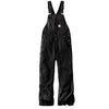 Mens Winter Quilt Lined Overalls - Carhartt - Black