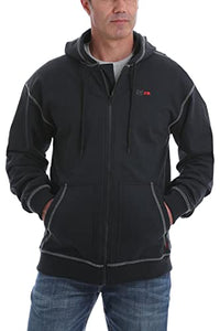 Mens Fire Resistant Full Zip Hoodie - Cinch - Black