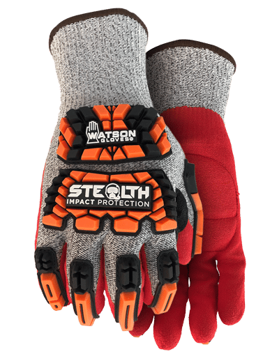 Safety Glove 360TPR Destroyer Impact - Watson Gloves - Red and Orange
