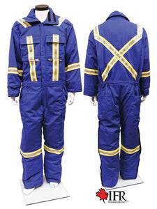 Mens Fire Resistant Insulated Coverall Styles - CAT - USB201 - Blue