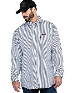 Mens Fire Resistant Striped Shirt - Miller Cinch