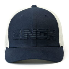 Load image into Gallery viewer, Mens Flex Fit Hat - Miller Cinch - Navy and White
