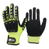 Glove Nit Dyn Hi Viz - Cut Resistant - anti-impact - NM Safety - Black and Yellow